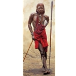 Masai Guardian - Warrior by artist Lindsay Scott