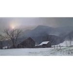 Flurries - Appalachian farm by Blue Ridge artist Phil Philbeck