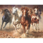 The Power of Freedom - wild mustangs by wildlife artist Bonnie Marris