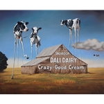 Dali Dairy - long legged cows by Pop Art artist Ben Steele