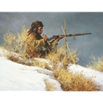 ~ Patient Provider - Indian brave hunting by Howard Terpning