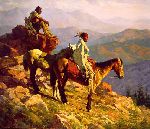 On the Edge of the World by western artist Howard Terpning