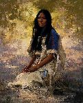 Woman of the Sioux by western artist Howard Terpning