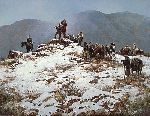 Search for the Pass by western artist Howard Terpning
