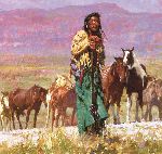 Shepherd of the Plains by western artist Howard Terpning