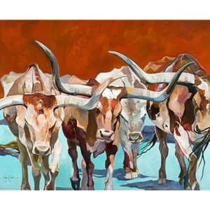 Texas Longhorns by George Jones