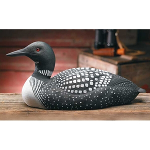 Traditional pose Loon decoy by Phil Gallatas