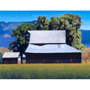 Barn at Cove Oregon by rural artist Gary Ernest Smith