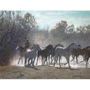 Wichita Work - Horse herd by Ragan Gennusa