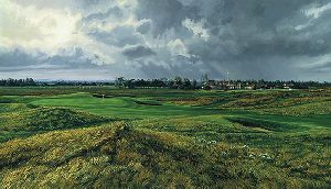 17th Hole Royal St. George 1993 British Open by Linda Hartough