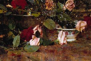 A Gift of Roses by artist Richard Schmid
