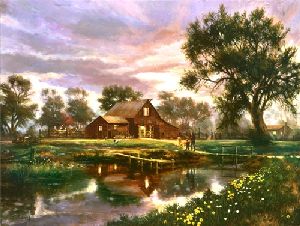 First of Many - fishing at the farm pond by Nenad Mirkovich
