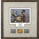 2019 Federal Duck Stamp EXECUTIVE EDITION - Wood Duck and Decoy by Scot Storm