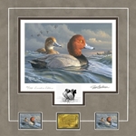 2022 Federal Duck Stamp EXECUTIVE EDITION - Pair of Redheads by James Hautman
