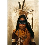Indian Boy at Crow Fair by James Bama