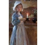 Illuminated - Girl with Candle by portrait artist Morgan Weistling