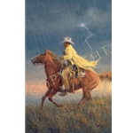 Here Comes the Rain by cowboy artist Jack Terry