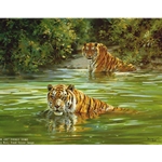 Cool Cats - Tigers by artist Donald Grant