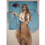 Making a Name for Herself III by cowgirl artist Donna Howell-Sickles