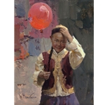 The Red Balloon by Chinese American artist Mian Situ