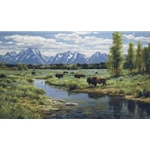 Icons of the West - Bison by wildlife artist Robert Peters