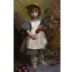 The Gardener - Portrait of Girl with beets by artist Morgan Weistling