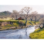 Early Spring at Stony Creek by rural artist June Carey