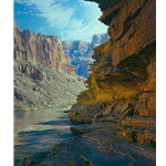 Ledges of the Tapeats - river view of Grand Canyon by landscape artist Curt Walters