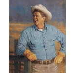 Ronald Reagan Portrait by Presidential artist Andy Thomas
