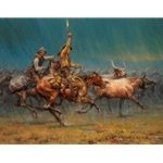 The Wild Ones - roundup in downpour by Andy Thomas