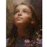 Joy - portrait of young girl by artist Morgan Weistling