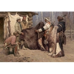 Painted Robe for Powder and Ball - trading at Musselshell Valley by Z.S. Liang