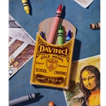 Dedicated to da Vinci - crayon art from the Master by artist Ben Steele