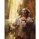 ~ Calling the Buffalo - Blackfoot medicine man by Howard Terpning
