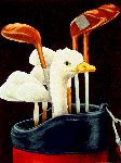 Sand Trap Pro - Duck in Golf bag by Will Bullas