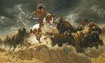 Flashes of Lightning Thunder of Hooves by Frank McCarthy
