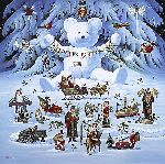 Jingle Bell Teddy and Friends by Charles Wysocki