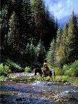 Shallow Crossing by western artist Martin Grelle