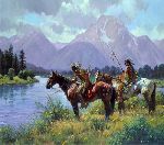 Signs Along the Snake by western artist Martin Grelle