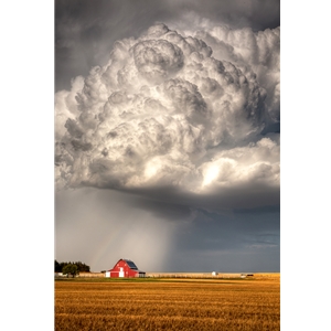 Stormy Homestead Barn by Thomas Zimmerman