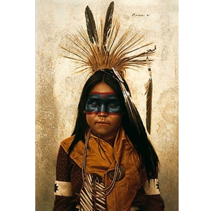 Indian Boy at Crow Fair by James Bama