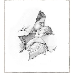 Light of the World - Mary and infant Jesus by religious artist Liz Lemon Swindle