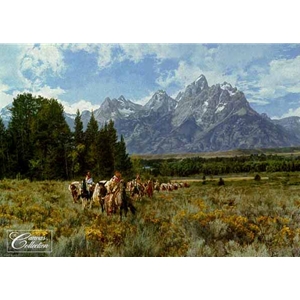 In the Valley of the Grand Tetons by artist Paul Calle
