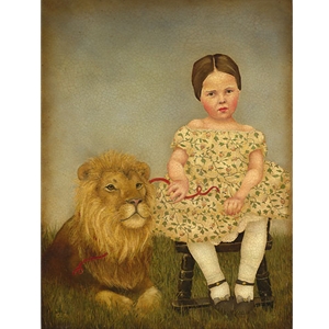 Serena and Her Lion by artist Emily McPhie