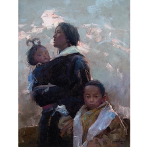 The Land of the Snows - People of Tibet by artist Huihan Liu