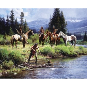 The River's Gift by western artist Martin Grelle