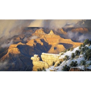 March, Yavapai Point - Grand Canyon view by landscape artist Robert Peters