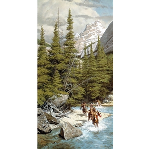 Warriors of the Northern Mountains by western artist Frank McCarthy
