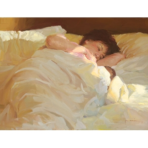 Morning Adoration - Mother and child by artist Michael Mao