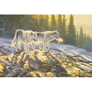 Companions (Wolf pair) by Stephen Lyman